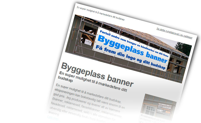 Nyhetsbrev med statistikk